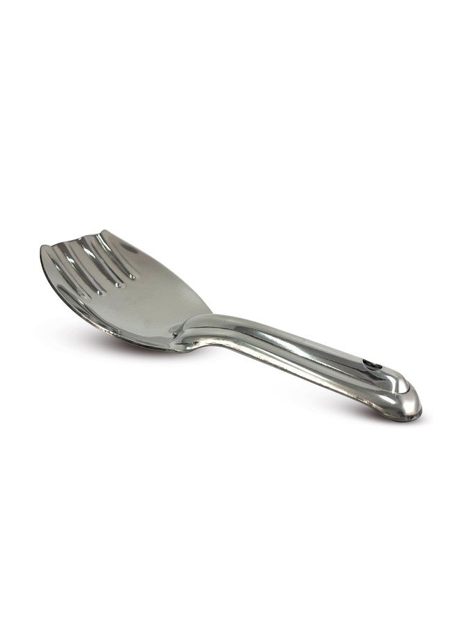 Onions Stainless Steel Rice Ladle - Durable & Rust-Resistant Serving Spoon - Heavy-Duty Kitchen Utensil for Rice, Grains, and More 25 5 Cm/ 10 in (Big - No 3) - Image 1