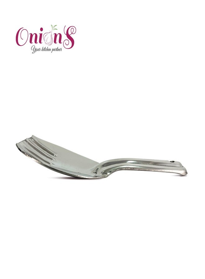 Onions Stainless Steel Rice Ladle - Durable & Rust-Resistant Serving Spoon - Heavy-Duty Kitchen Utensil for Rice, Grains, and More 25 5 Cm/ 10 in (Big - No 3) - Image 4