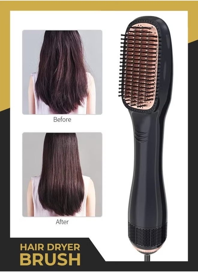 Hairstar Professional Hot Air Comb Hair Dryer Brush – 2‑in‑1 Ionic Hot Air Styling Tool With Detangling Bristles, Adjustable Heat & Speed, Lightweight for Smooth, Frizz‑Free Blowouts at Home or Travel – Sleek & Easy to Use - Image 2