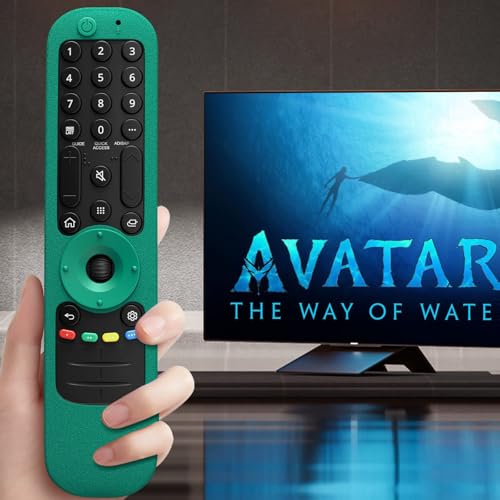 WDZP Protective Silicone Remote Case for LG Smart TV AN-MR21 MR21N MR21GC for LG OLED TV Magic Remote an MR21GA Remote Cover -Green - Image 4