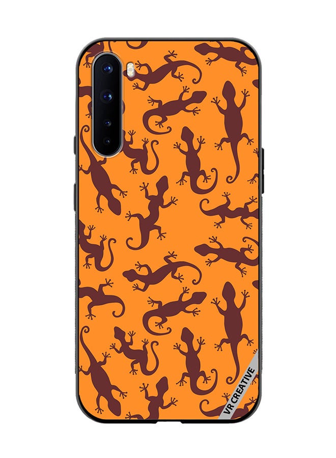 VR CREATIVE Protective Case Cover For OnePlus Nord Gecko Animal Design Multicolour - Image 1
