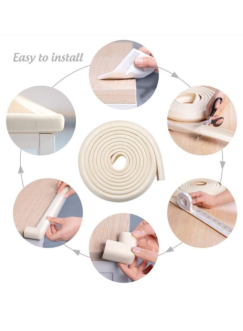 Edge Corner Guards Baby Proofing Foam Safety Furniture Bumper Table Protectors Corner Cushion Set 4M  Edge 4 Corners - Image 5