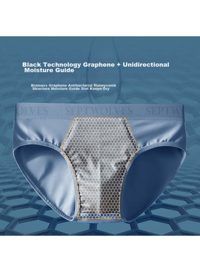 Septwolves Septwolves [anti-mite] Men's Underwear, Men's Briefs, Spring And Summer Ice Silk Soft Elastic 7a Antibacterial Shorts, Breathable Quick-dry Underpants  - Image 4