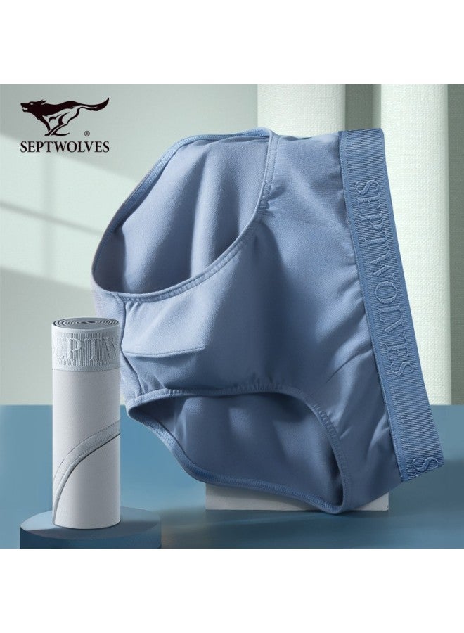 Septwolves Septwolves [anti-mite] Men's Underwear, Men's Briefs, Spring And Summer Ice Silk Soft Elastic 7a Antibacterial Shorts, Breathable Quick-dry Underpants  - Image 2