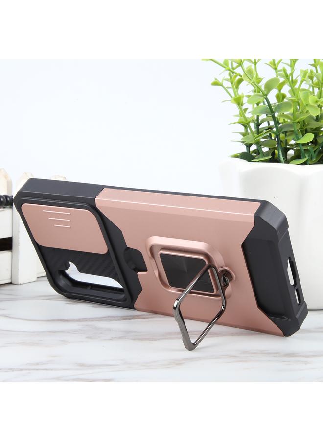 اس-توب جراب لهاتف Samsung Galaxy A55 مزود بكاميرا وفتحة بطاقة وغطاء هاتف PC+TPU - Image 5