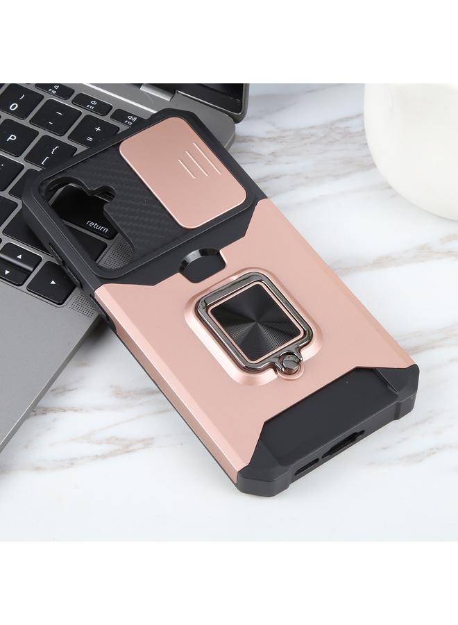 اس-توب جراب لهاتف Samsung Galaxy A55 مزود بكاميرا وفتحة بطاقة وغطاء هاتف PC+TPU - Image 2