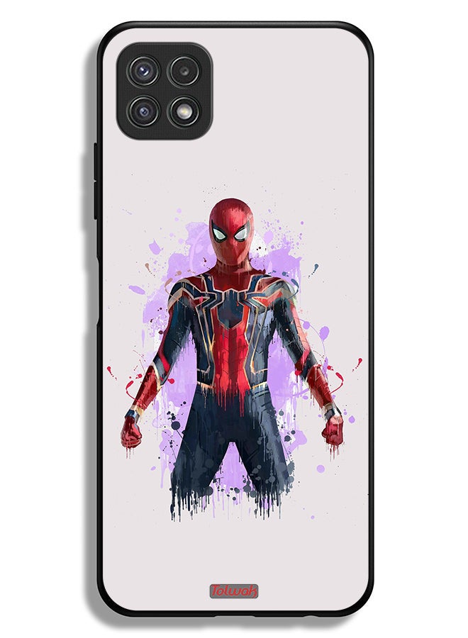 Tolwak Samsung Galaxy A22 5G Protective Case Cover Iron Spider Artwork - Image 1