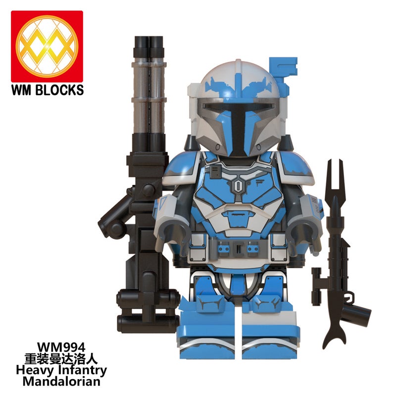 WM6094 شخصية ماندالوريان من حرب النجوم مكعبات بناء لعبة - Image 3