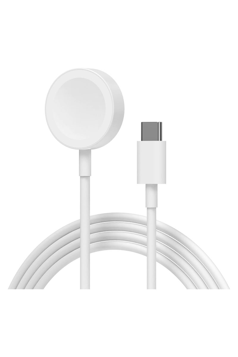 USB Type-C Watch Charging Cable, Apple Certified Magnetic Wireless Charger for iWatch, 1m, Portable Dock Compatible with Model 10/9/8/7/6/5/4/3/2/1/Ultra