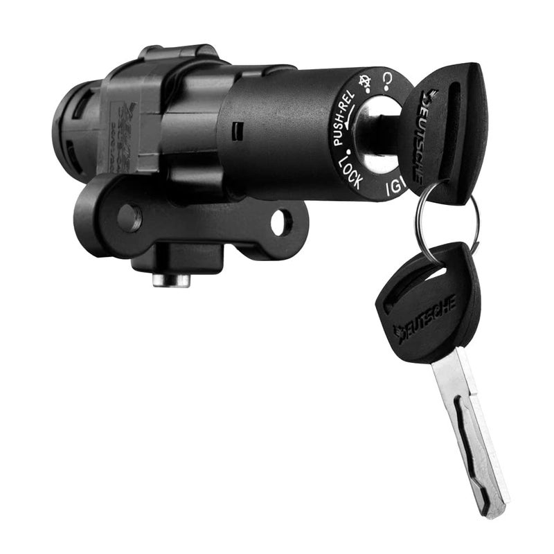 Deutsche Ignition Switch Lock Set Fit for Bajaj Pulsar 180 | High Performance Ignition Locking Set Bajaj Pulsar 220 DTS-I | Bajaj Pulsar 220 DTF-I (2 Wires) | Lock Set with 2 Keys | 2 PIN - Image 1