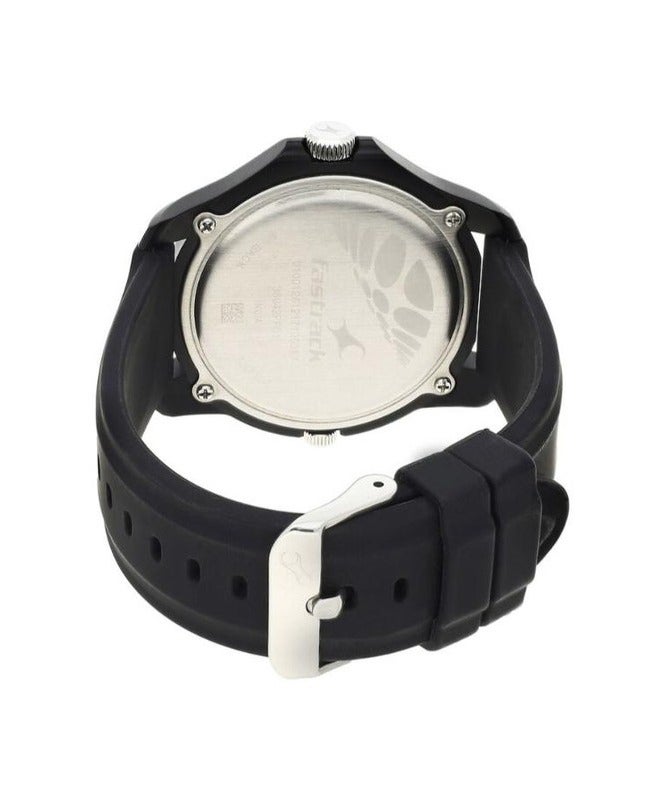 Fastrack By Titan Quartz Analog Black Dial Silicone Strap Watch for Men 38042pp01 - view 4