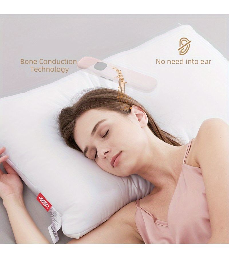 Black Bone Conduction Speaker Portable White Noise for Sleep Office Bedroom - Image 4