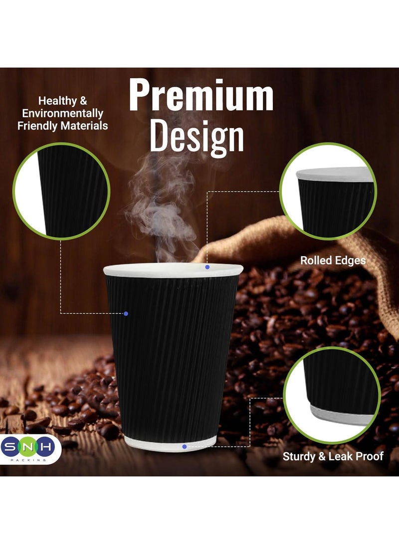 إس إن إتش باكينج كوب قهوة تموج 12 أونصة بدون غطاء مناسب للمنزل والمكتب والمطاعم ، عبوة من 50 قطعة - Image 3