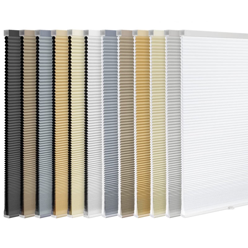 LazBlinds Cordless Cellular Shades, Light Filtering Honeycomb Shades for Home, Thermal Insulation Noise Reduction Blinds for Windows, 35'' W x 36'' H, White - Image 1