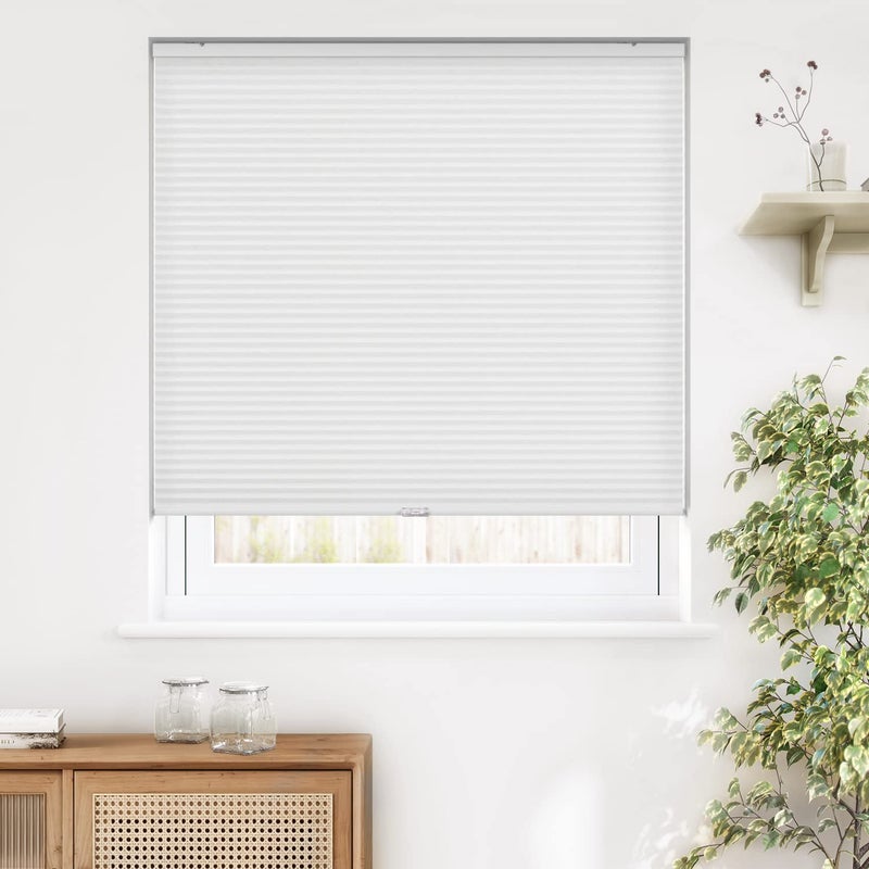 LazBlinds Cordless Cellular Shades, Light Filtering Honeycomb Shades for Home, Thermal Insulation Noise Reduction Blinds for Windows, 35'' W x 36'' H, White - Image 2