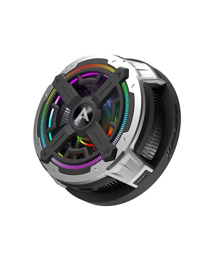 piva PIVA B2-MAX iPad Cooling Fan with 3 Speeds and RGB Lighting Control, 27W Super Cooling Technology, is specially designed for gaming enthusiasts and content creators with advanced cooling technologies and control via a dedicated app. Light weight, suitable for people who play gyroscope games on the iPad.  - Image 1