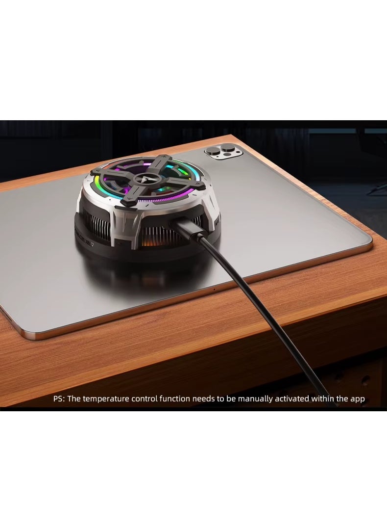 PIVA B2-MAX iPad Cooling Fan with 3 Speeds and RGB Lighting Control, 27W Super Cooling Technology, is specially designed for gaming enthusiasts and content creators with advanced cooling technologies and control via a dedicated app. Light weight, suitable for people who play gyroscope games on the iPad.