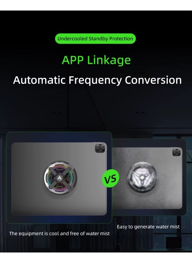PIVA B2-MAX iPad Cooling Fan with 3 Speeds and RGB Lighting Control, 27W Super Cooling Technology, is specially designed for gaming enthusiasts and content creators with advanced cooling technologies and control via a dedicated app. Light weight, suitable for people who play gyroscope games on the iPad.
