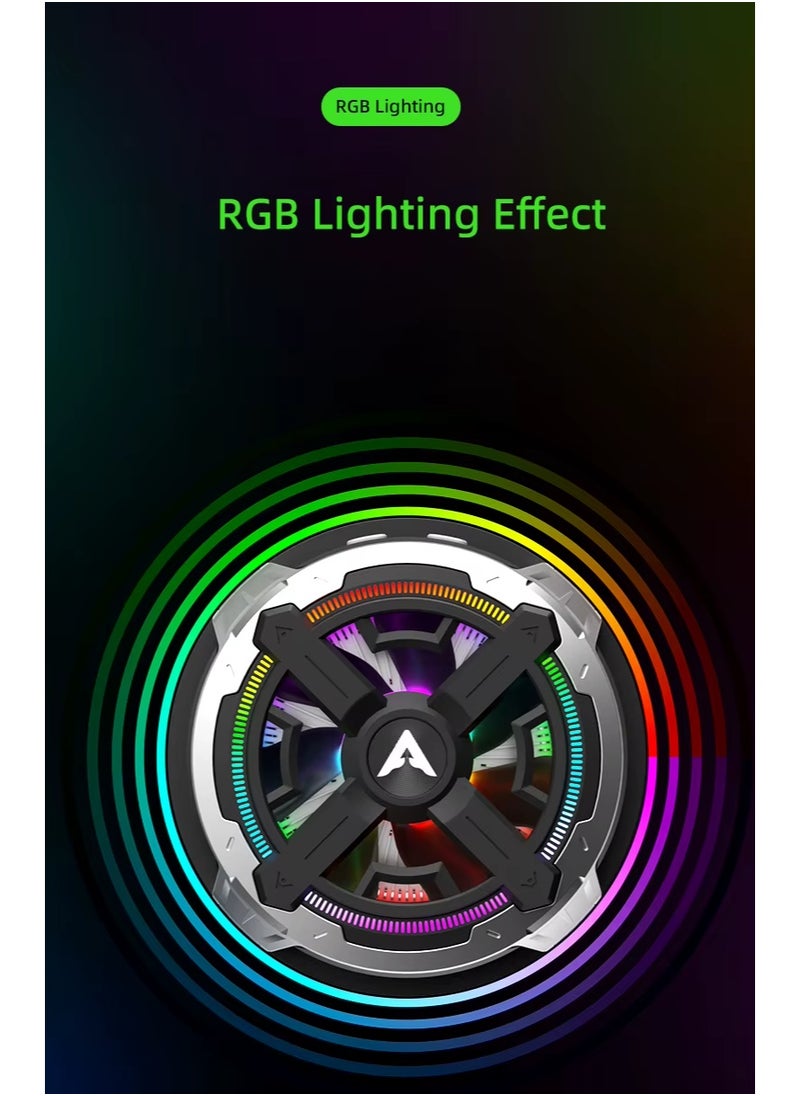 PIVA B2-MAX iPad Cooling Fan with 3 Speeds and RGB Lighting Control, 27W Super Cooling Technology, is specially designed for gaming enthusiasts and content creators with advanced cooling technologies and control via a dedicated app. Light weight, suitable for people who play gyroscope games on the iPad.
