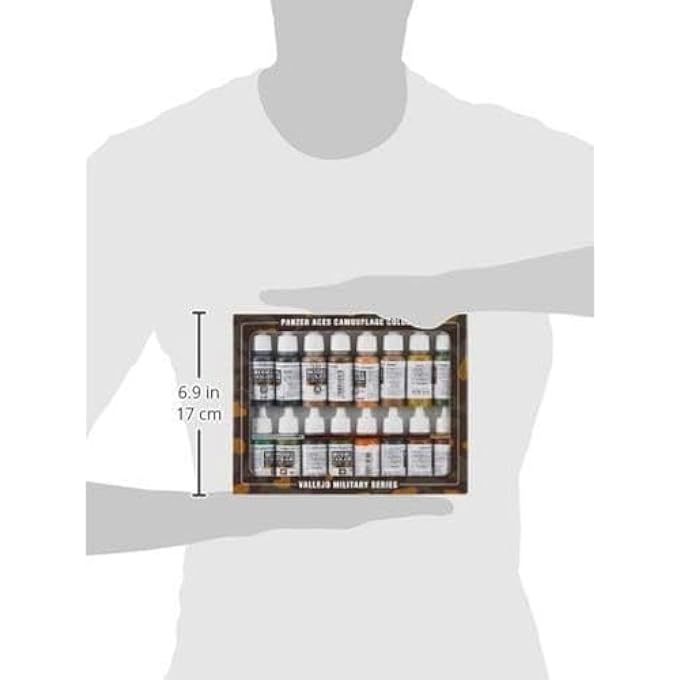 Vallejo MODEL COLOR PANZER ACES CAMOUFLAGE ACRYLIC PAINT SET - ASSORTED COLOURS (PACK OF 16), 17 ML - Image 3