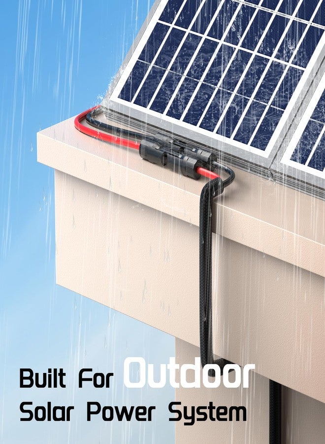 Bateria Power 1 Pair 50FT Solar Cables, 10 Gauge Solar Extension Cable with IP68 Female & Male Waterproof Connectors and Dust Caps for RV, Photovoltaic Systems… - Image 5