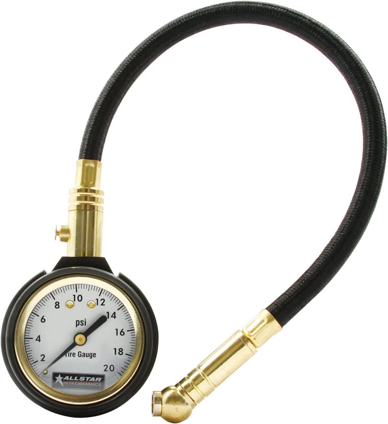 Allstar Performance Tire Pressure Gauge 0-20 PSI