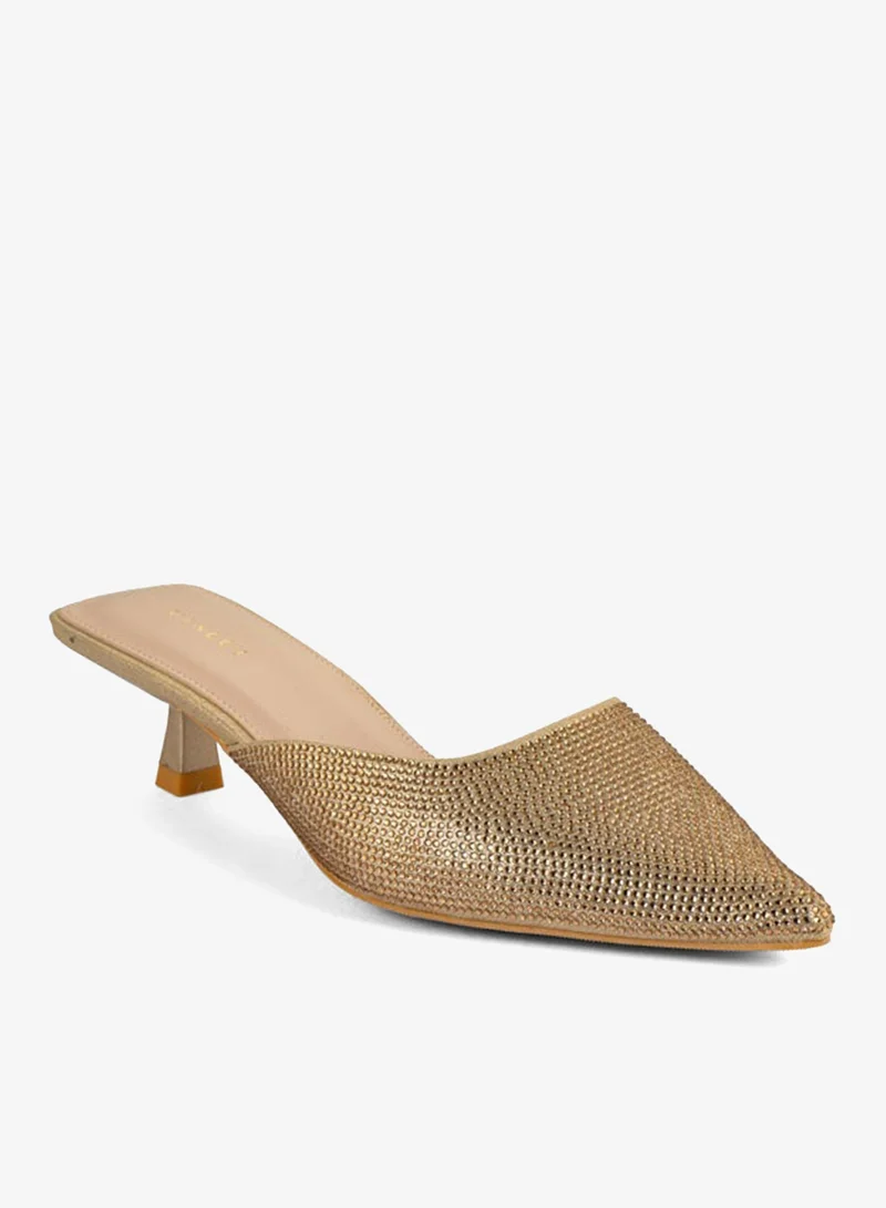 فينتشي مضخات نسائية مدببة إصبع القدم منخفض