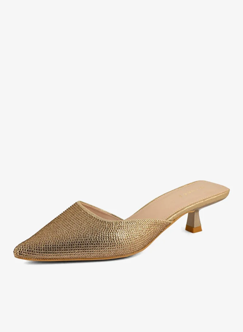 فينتشي مضخات نسائية مدببة إصبع القدم منخفض