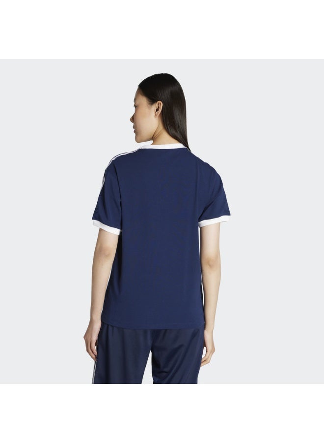 Adidas تي شيرت 3 خطوط نينديغ/أبيض - Image 3