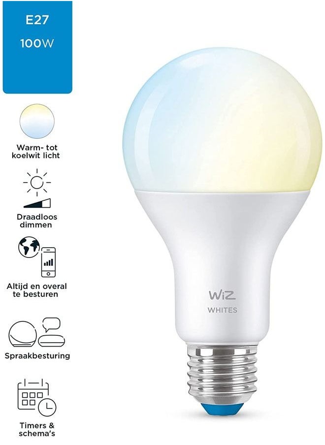 Wiz - Wiz Smart Light Bulb A67 E27 Tunable White  Wi-Fi + Bluetooth Smart LED Bulb (Compatible With Google Assistant Alexa & Siri 2 years Warranty - Image 1