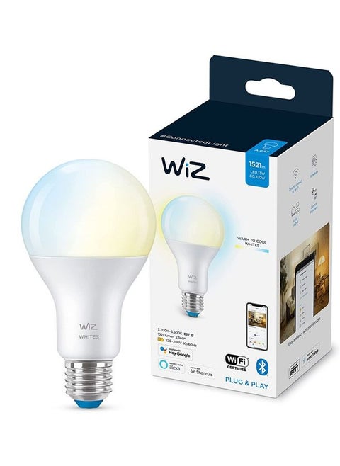 Wiz Smart Light Bulb A67 E27 Tunable White  Wi-Fi + Bluetooth Smart LED Bulb (Compatible With Google Assistant Alexa & Siri 2 years Warranty