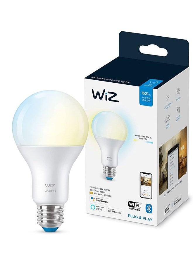 Wiz - Wiz Smart Light Bulb A67 E27 Tunable White  Wi-Fi + Bluetooth Smart LED Bulb (Compatible With Google Assistant Alexa & Siri 2 years Warranty - Image 1
