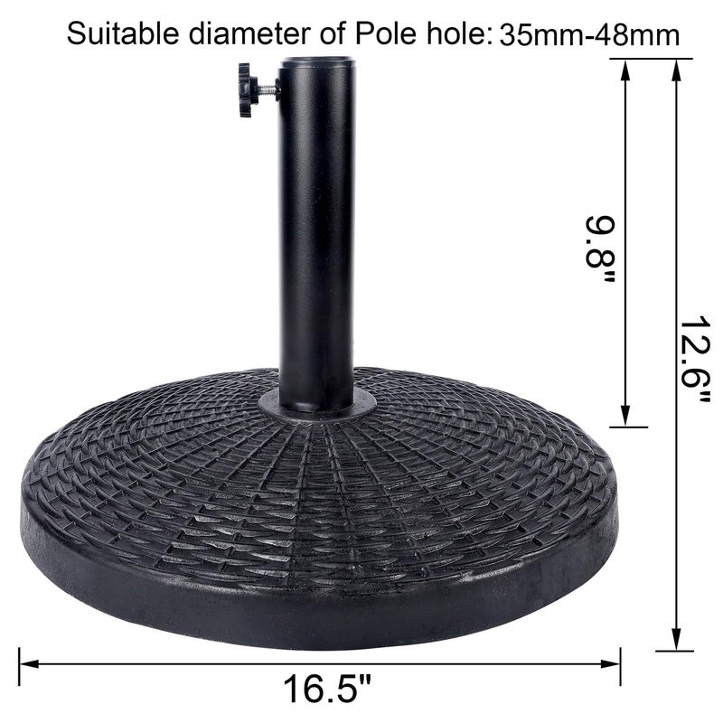 Blissun 22 lbs Heavy Duty Patio Market Umbrella Base Stand - Image 2
