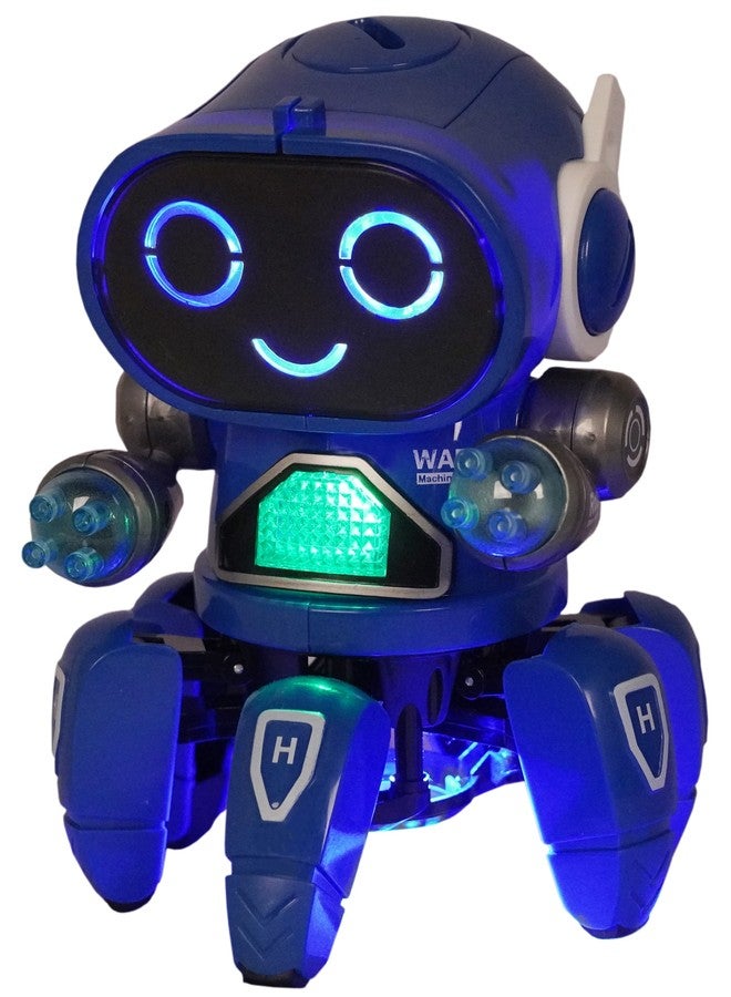 Goyal's Bot Robot Octopus Style | Colorful Lights and Music | All Direction Movement | Dancing Robot Toys for Kids | (Blue) - Image 4