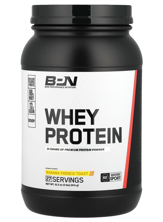 Bare Performance Nutrition Whey Protein Banana French Toast 2 lbs (915 g)