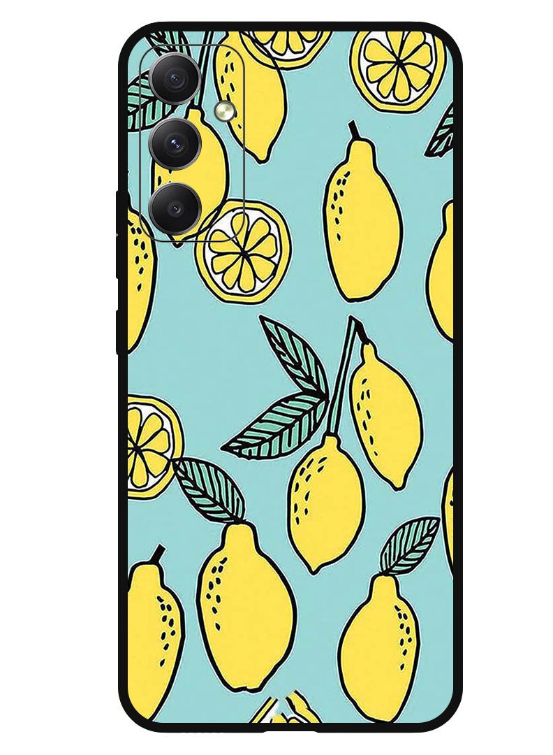 Theodor Protective Case Anti Scratch Shock Proof Bumper Cover For Samsung Galaxy A05s Lemons Background Turqoise - Image 1