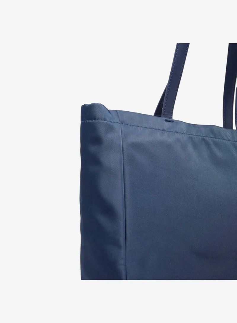 Lee Cooper NAVY Women Logo Applique Tote Bag with Double Handle and Zip Closure for Women | Best Price UAE