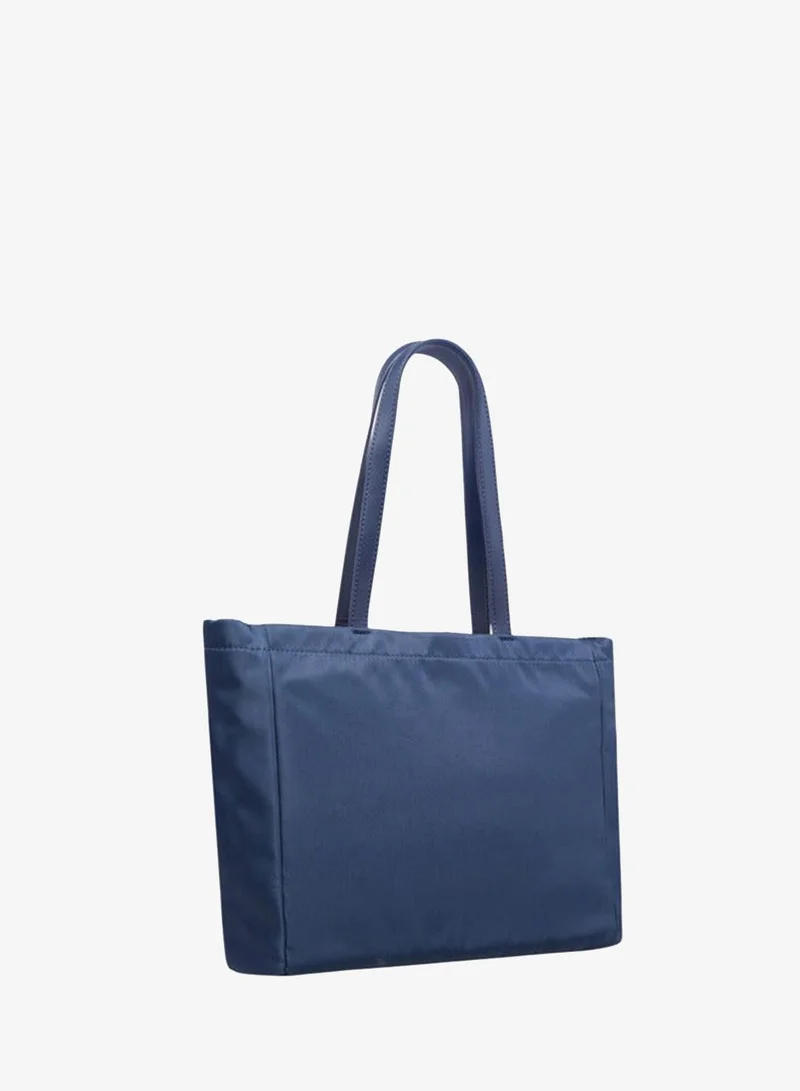 Lee Cooper NAVY Women Logo Applique Tote Bag with Double Handle and Zip Closure for Women | Best Price UAE