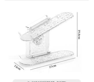 Crobat WallMounted PunchFree Shoe Rack Layered Slippers Storage Rack Suction Cup Adjustable Folding SpaceSaving Storage Rack - Image 2