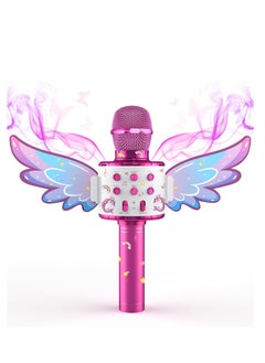 Generic Unicorn Pink Microphone for Kids ,Perfect kids microphones for singing,Portable Wireless Karaoke Machine toy for Birthday Gift for 2 3 4 5 6 7 8 9 10 Years Old Wireless  - Image 1