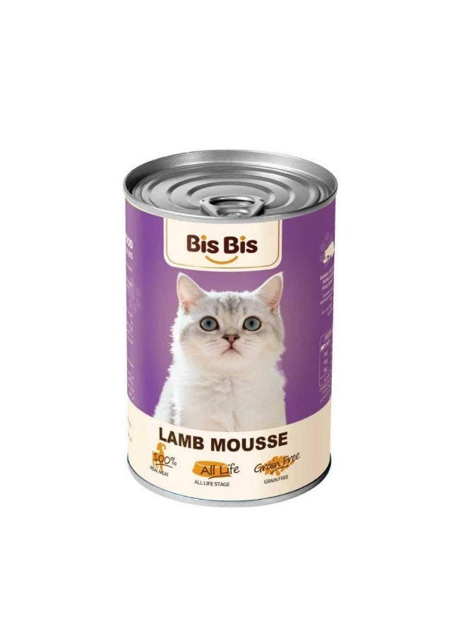 Pees Pees Lamb-Flavored Mousse Canned Food – 400g (Pack of 24) - Image 2