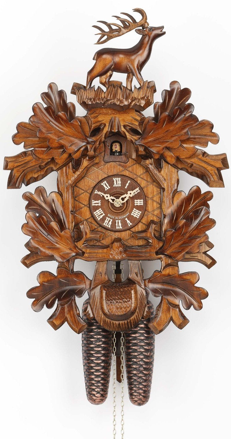 Kammerer Uhren Hekas Kammerer Uhren Hekas Cuckoo Clock Hunting Clock standing deer KA 856 
