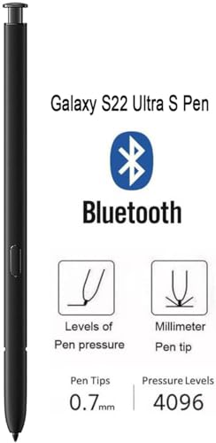 Befzygwk Galaxy S22 Ultra S Pen WithBluetooth Replacement for Samsung Galaxy S22 Ultra 5G Touch Stylus Pen, S22 S Pen Replacement + Tips/Nibs (Black) - Image 3