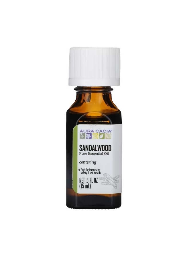 أورا كاسيا Pure Essential Oil Sandalwood 0.5 fl oz 15 ml - Image 1