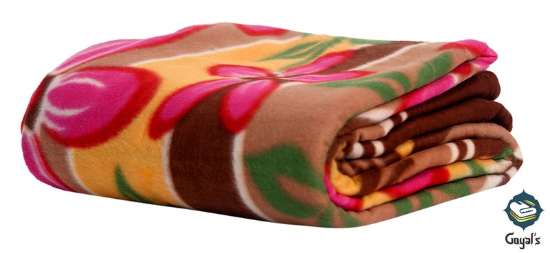 Goyal's Printed Fleece Double Bed All Season Blanket/Comforter/Dohar 250 Thread Count - 88x88 Inch (Pack of 5) - Image 3