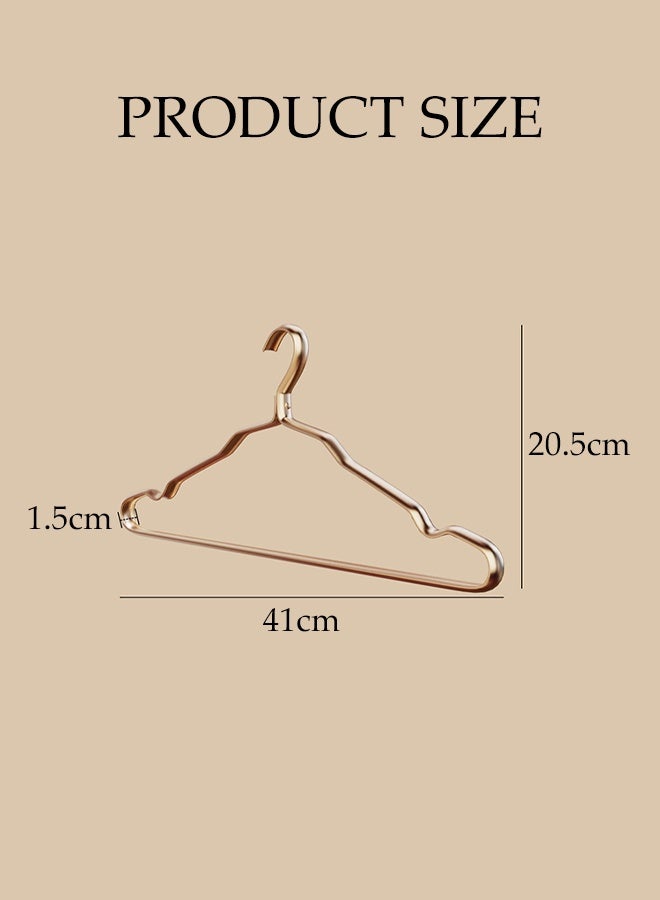 DUNISO 10PCS Quality Aluminum Alloy Clothes Hangers Heavy Duty Clothes Hangers with Non-Slip Notches Space Saving Storage Organiser Hangers Solid Aluminum Alloy Hangers Suit Hangers with Non-Slip Hanging Bar for Shirt Pants Dress - Image 4