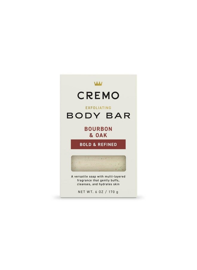 cremo Exfoliating Body Bars Bourbon & Oak - A Combination Of Lava Rock And Oat Kernel Gently Polishes While Shea Butter Leaves Your Skin Feeling Smooth And Healthy  - Image 1