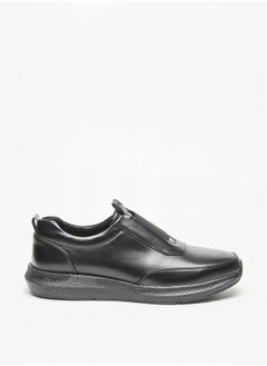 DUCHINI Men's Solid Slip-On Loafers with Pull Tabs  - Image 2