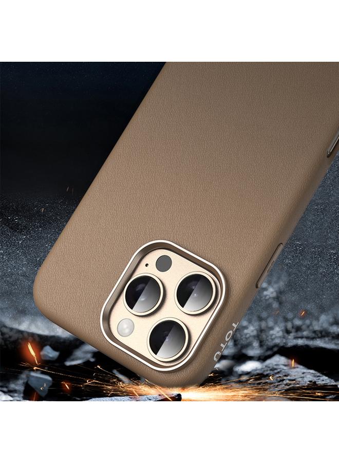 توتو ديزاين جراب هاتف مغناطيسي TOTU PC-17 Mulsanne من الجلد العادي مع MagSafe لهاتف iPhone 16 Pro - Image 5