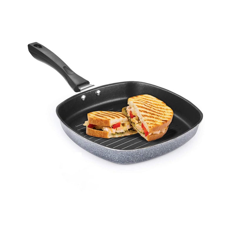 IDEAL PRIME IDEAL PRIME Heavy Duty Aluminium Non-Stick Grill Pan Double Coated Long Lasting Multi Snacks Grill Pan Sandwich Tawa Cookware Pack of 1  - Image 1